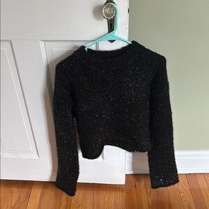 H&M Black Crew Neck Sweater sparkly